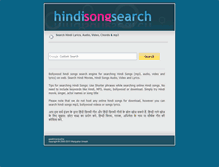 Tablet Screenshot of hindisongsearch.com